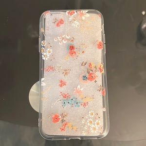 Iphone 11 clear flower case